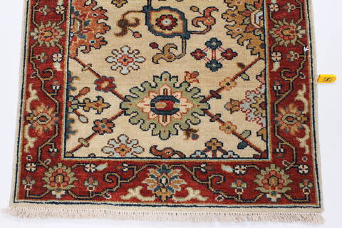 Serapi Beige Runner Hand Knotted 20 X 60  Area Rug 250-25256 Image 5