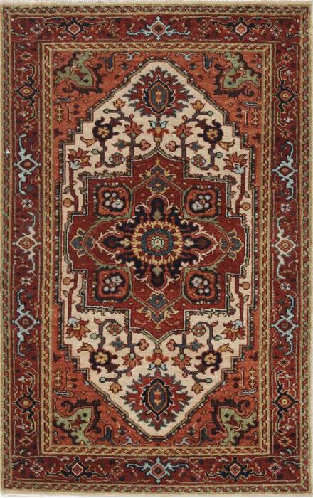 Serapi White Hand Knotted 26 X 40  Area Rug 250-25261 Image 0