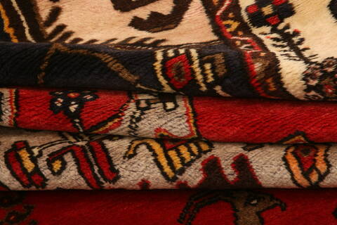 Shahsavan Red Runner Hand Knotted 52 X 127  Area Rug 100-25266 Image 4