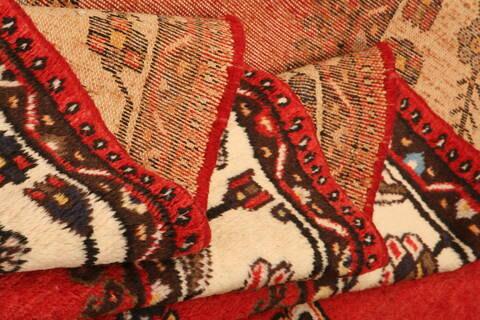 Shahsavan Red Runner Hand Knotted 52 X 127  Area Rug 100-25266 Image 5