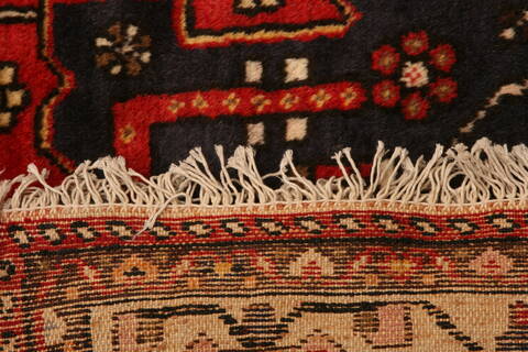 Shahsavan Red Runner Hand Knotted 52 X 127  Area Rug 100-25266 Image 8