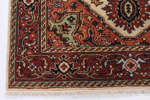 Serapi White Hand Knotted 30 X 50  Area Rug 250-25270 Image 5