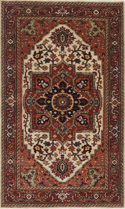 Serapi White Hand Knotted 30 X 50  Area Rug 250-25270 Image 0