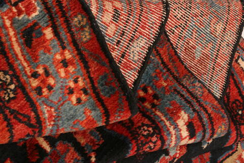 Nahavand Red Runner Hand Knotted 39 X 1511  Area Rug 253-25275 Image 3