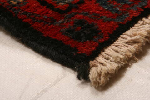 Nahavand Red Runner Hand Knotted 39 X 1511  Area Rug 253-25275 Image 8