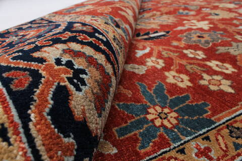 Serapi Beige Hand Knotted 50 X 610  Area Rug 250-25278 Image 11