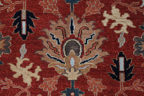 Serapi Beige Hand Knotted 50 X 610  Area Rug 250-25278 Image 4