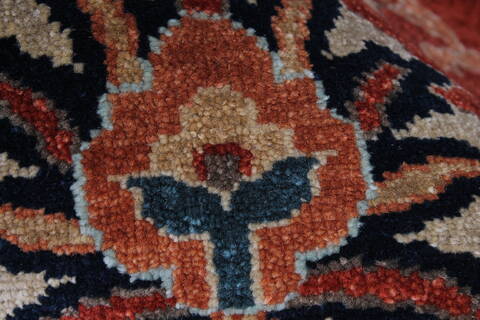 Serapi Beige Hand Knotted 50 X 610  Area Rug 250-25278 Image 9