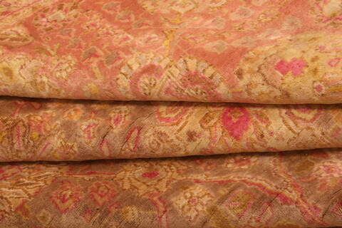 Tabriz Yellow Hand Knotted 116 X 161  Area Rug 100-25284 Image 10