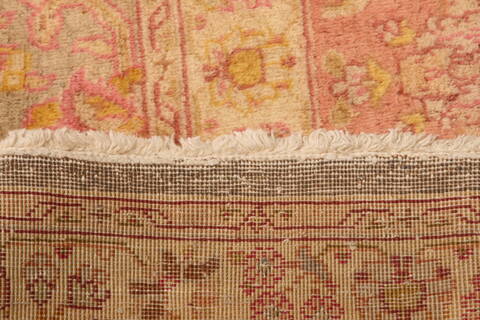Tabriz Yellow Hand Knotted 116 X 161  Area Rug 100-25284 Image 13