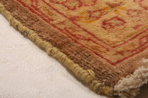Tabriz Yellow Hand Knotted 116 X 161  Area Rug 100-25284 Image 14