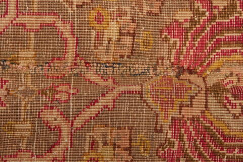Tabriz Yellow Hand Knotted 116 X 161  Area Rug 100-25284 Image 2