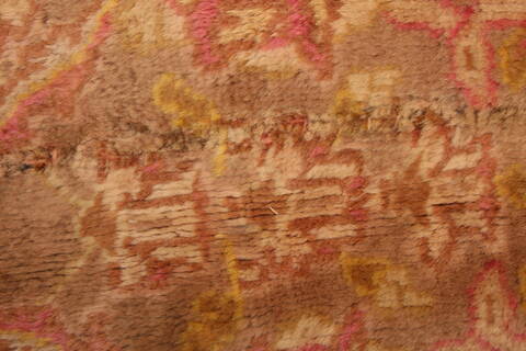 Tabriz Yellow Hand Knotted 116 X 161  Area Rug 100-25284 Image 5