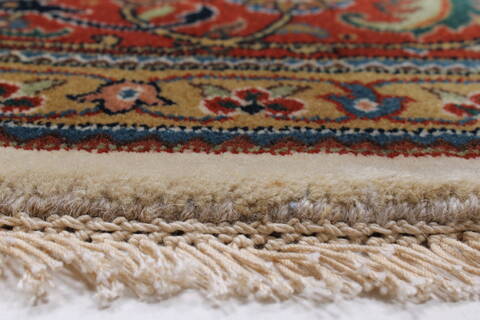 Herati Beige Round Hand Knotted 80 X 80  Area Rug 250-25288 Image 5