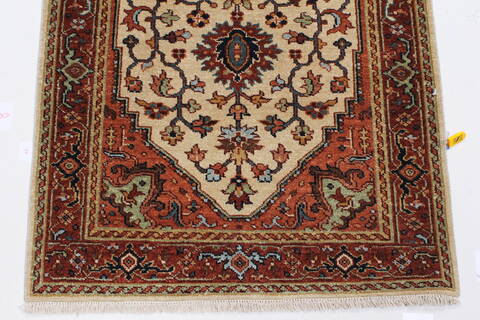 Serapi White Runner Hand Knotted 26 X 1310  Area Rug 250-25292 Image 4