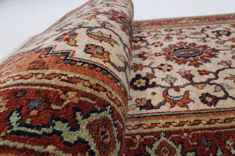 Serapi White Runner Hand Knotted 26 X 1310  Area Rug 250-25292 Image 9