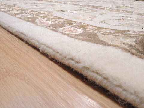 Kashan White Hand Knotted 100 X 145  Area Rug 100-25296 Image 21