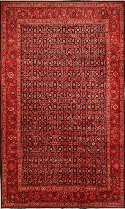 Mahal Red Hand Knotted 97 X 159  Area Rug 100-25305 Image 0