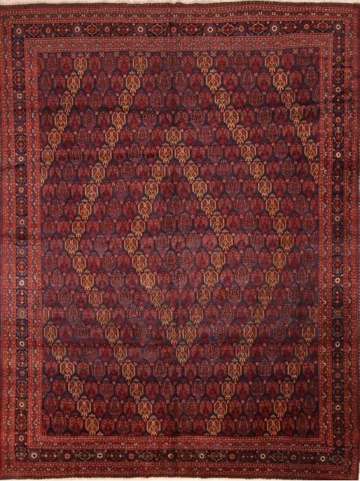 Afshar Red Hand Knotted 90 X 1111  Area Rug 100-25308 Image 0