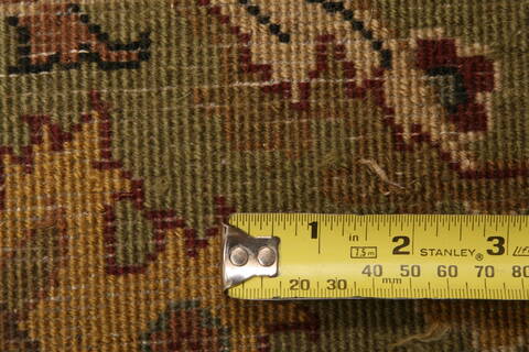 Kashan Multicolor Hand Knotted 101 X 1310  Area Rug 100-25309 Image 7