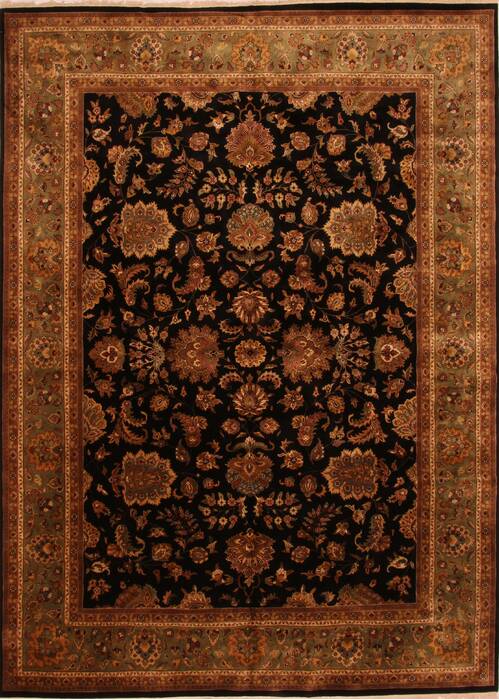 Kashan Multicolor Hand Knotted 101 X 1310  Area Rug 100-25309 Image 0
