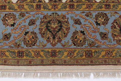 Agra Beige Hand Knotted 90 X 120  Area Rug 250-25320 Image 5