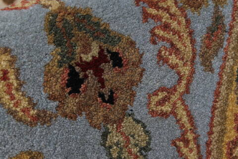 Agra Beige Hand Knotted 90 X 120  Area Rug 250-25320 Image 9