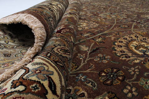 Tabriz Beige Hand Knotted 90 X 122  Area Rug 250-25321 Image 13