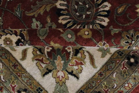 Kashan Beige Hand Knotted 810 X 122  Area Rug 250-25324 Image 13