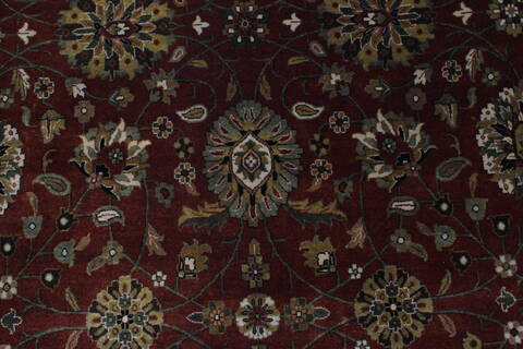Kashan Beige Hand Knotted 810 X 122  Area Rug 250-25324 Image 3