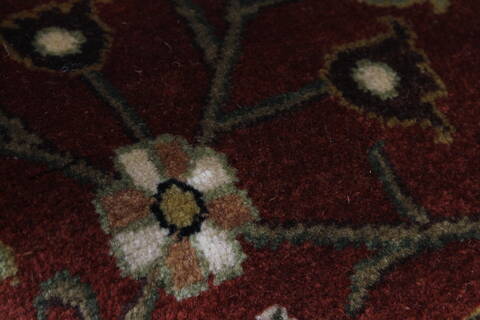 Kashan Beige Hand Knotted 810 X 122  Area Rug 250-25324 Image 6