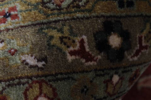 Kashan Beige Hand Knotted 810 X 122  Area Rug 250-25324 Image 7