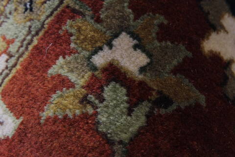Kashan Beige Hand Knotted 810 X 122  Area Rug 250-25324 Image 8
