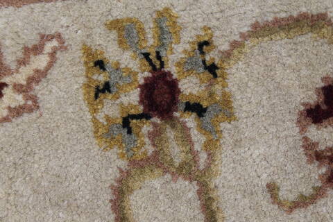 Kashan Beige Hand Knotted 92 X 1111  Area Rug 250-25325 Image 7