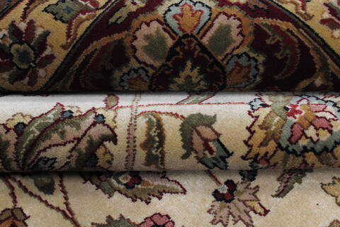Kashmar Beige Hand Knotted 811 X 119  Area Rug 250-25326 Image 13