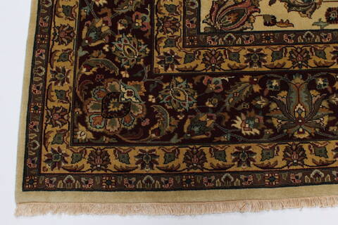 Kashmar Beige Hand Knotted 811 X 119  Area Rug 250-25326 Image 6