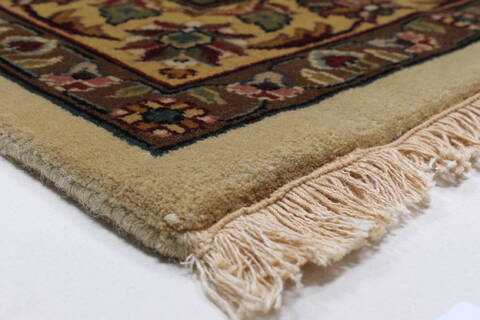 Kashmar Beige Hand Knotted 811 X 119  Area Rug 250-25326 Image 7