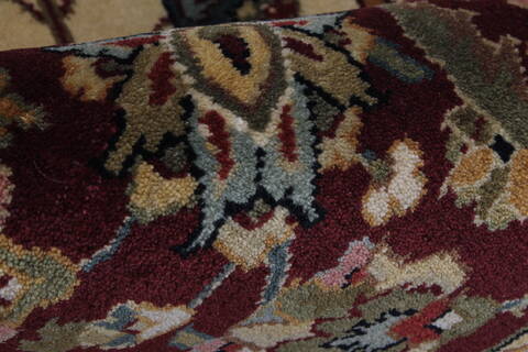 Kashmar Beige Hand Knotted 811 X 119  Area Rug 250-25326 Image 8