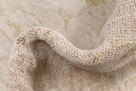 Chobi Beige Hand Knotted 811 X 120  Area Rug 250-25330 Image 11