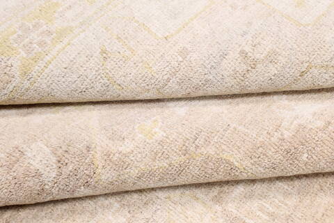 Chobi Beige Hand Knotted 811 X 120  Area Rug 250-25330 Image 13