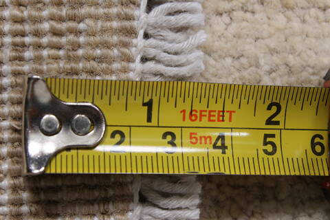 Chobi Beige Hand Knotted 811 X 120  Area Rug 250-25330 Image 2