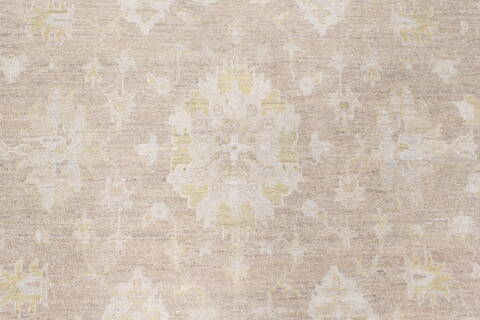 Chobi Beige Hand Knotted 811 X 120  Area Rug 250-25330 Image 5