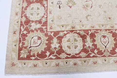 Chobi Beige Hand Knotted 811 X 1111  Area Rug 250-25331 Image 10
