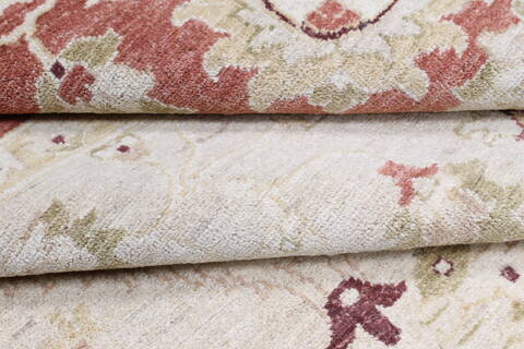 Chobi Beige Hand Knotted 811 X 1111  Area Rug 250-25331 Image 3