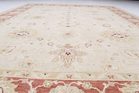 Chobi Beige Hand Knotted 811 X 1111  Area Rug 250-25331 Image 6