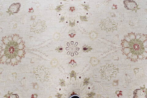 Chobi Beige Hand Knotted 811 X 1111  Area Rug 250-25331 Image 9