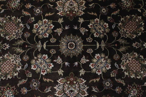Kashan Beige Hand Knotted 90 X 120  Area Rug 250-25337 Image 2