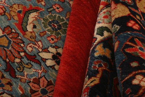 Khoy Red Hand Knotted 110 X 159  Area Rug 100-25338 Image 6