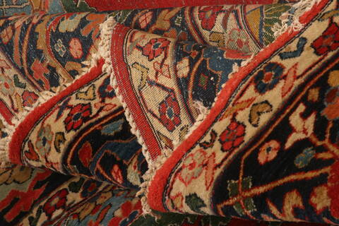 Khoy Red Hand Knotted 110 X 159  Area Rug 100-25338 Image 7