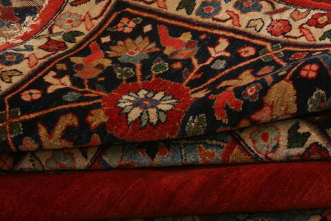 Khoy Red Hand Knotted 110 X 159  Area Rug 100-25338 Image 9